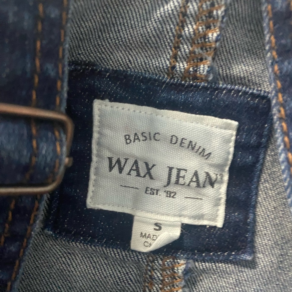 Wax Jean Classic Blue Denim 90’s style mini dress - Picture 6 of 6